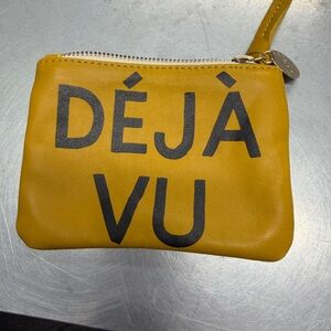 Chic Yellow Déjà Vu Wristlet